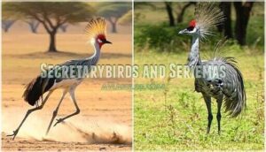 secretarybirds and seriemas