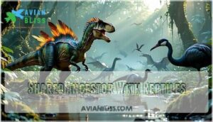 shared ancestor with reptiles