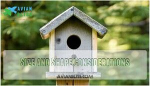 size and shape considerations