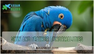 skin and feather abnormalities