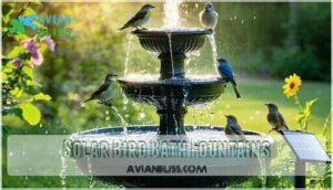 solar bird bath fountains