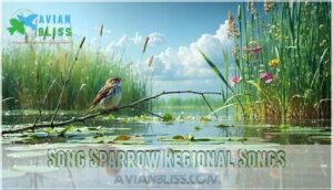song sparrow regional songs