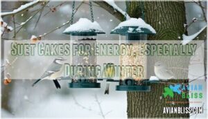 suet cakes for energy, especially during winter