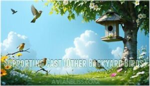 supporting cast (other backyard birds)