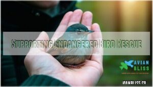 supporting endangered bird rescue