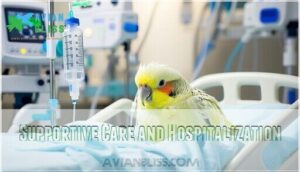 supportive care and hospitalization