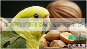 survival functions of parakeet beaks