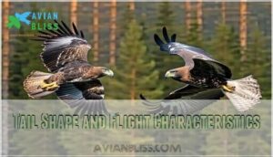 tail shape and flight characteristics