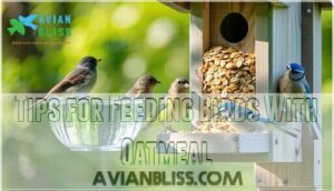 tips for feeding birds with oatmeal