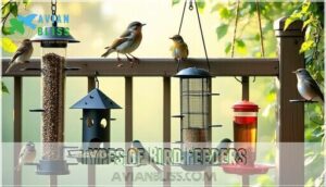 types of bird feeders