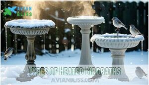 types of heated birdbaths