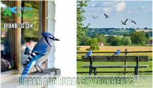 urban and rural environments