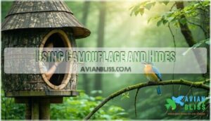 using camouflage and hides