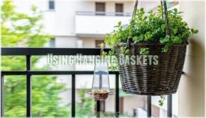 using hanging baskets