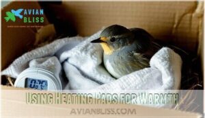 using heating pads for warmth