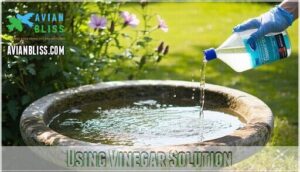 using vinegar solution using vinegar solution