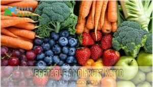 vegetable and fruit ratio