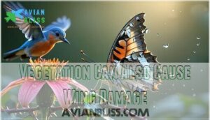 vegetation can also cause wing damage