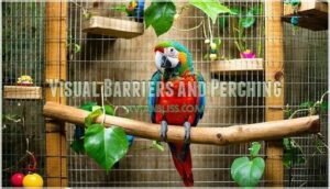 visual barriers and perching