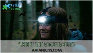 weight and adjustability