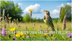 western meadowlark grassland presence