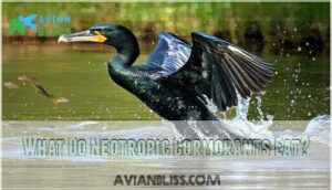 what do neotropic cormorants eat