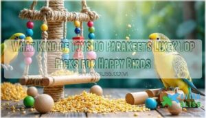 what kind of toys do parakeets like to play with