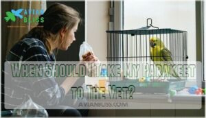 when should i take my parakeet to the vet