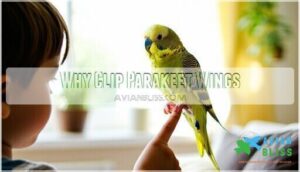 why clip parakeet wings