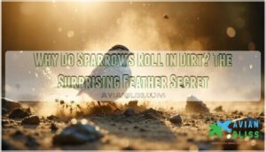 why do sparrows roll in dirt