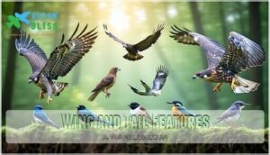 wing and tail features