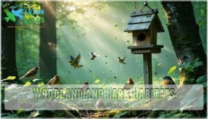 woodland and park habitats