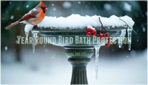 year round bird bath protection