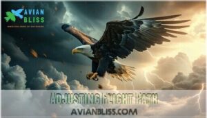 adjusting flight path