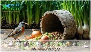 alliums like onions and garlic