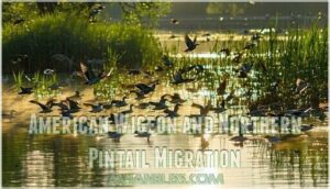 american wigeon and northern pintail migration