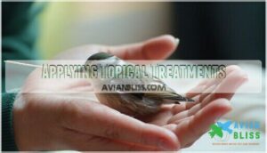 applying topical treatments