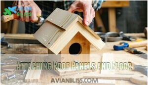 attaching roof panels and floor attaching roof panels and floor