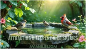 attracting different bird species