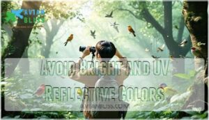 avoid bright and uv reflective colors
