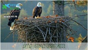 bald eagle nest size bald eagle nest size