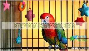 behavioral changes in birds