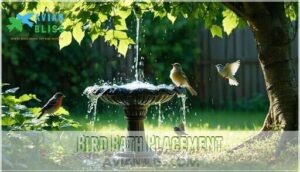 bird bath placement