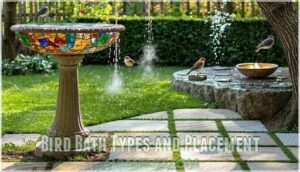 bird bath types and placement