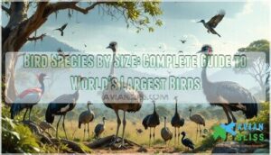 bird species by size