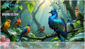 bird vision and colors