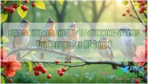 birds with red chests