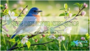 birds with unique chest colors