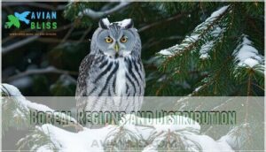 boreal regions and distribution