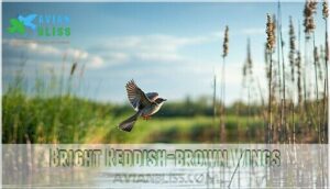 bright reddish-brown wings